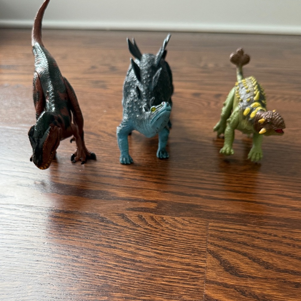 Set of Three Dinosaur Figurines